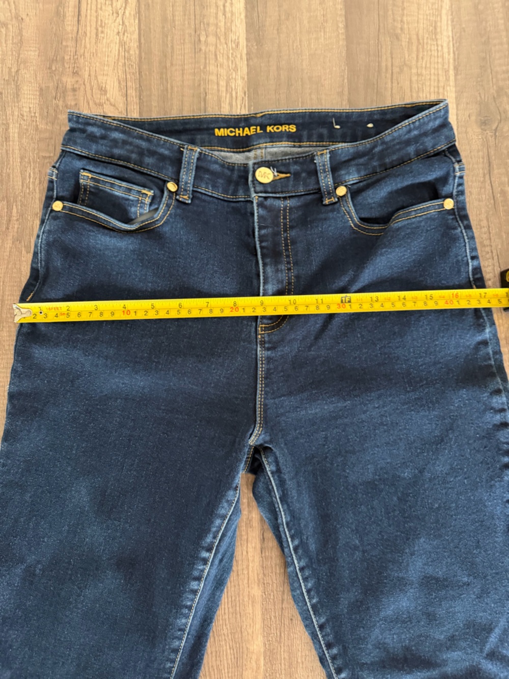 Michael Kors Dark Blue Flare Jeans - Picture 7 of 13